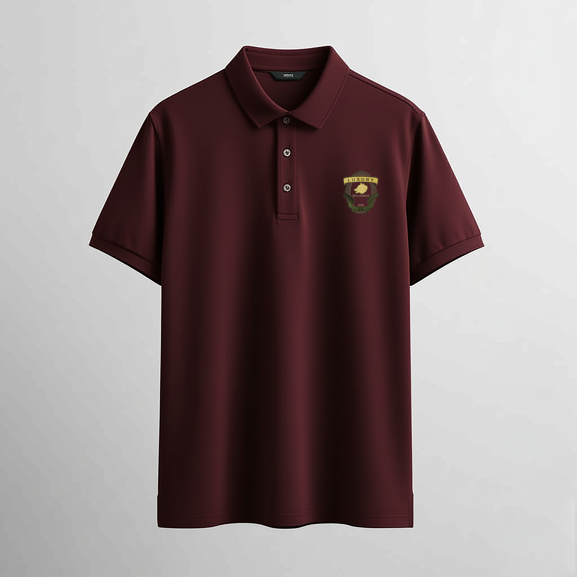 The Luxury Badge Maroon Polo Shirt